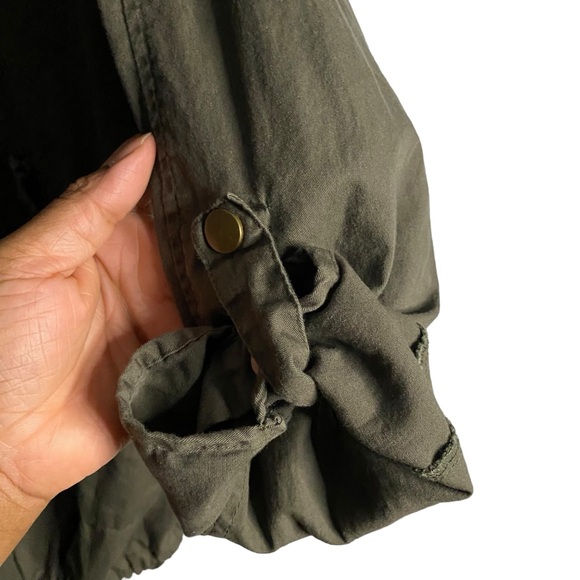 Warehouse One Women's Military Green Full Zip Lightweight Jacket - Picture 5 of 10